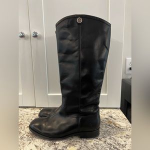 Frye Melissa Button Black Boots Size 7.5